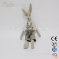 Wholesale canvas beige dressing rabbit toy for baby gift and decoration